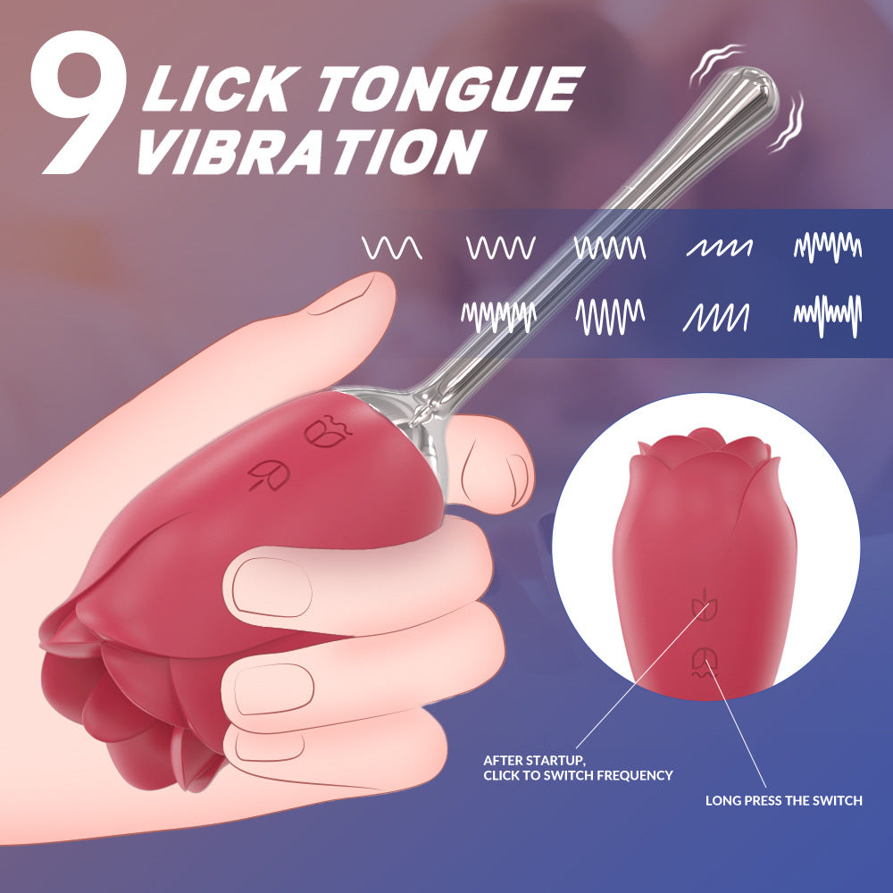 Single Rose Tongue Vibrator