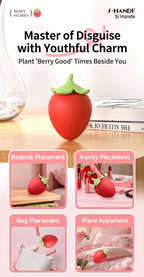 Mini Strawberry Vibrator | Suction & Waterproof